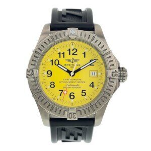 Breitling Avenger Seawolf Titanium Yellow Dial 44mm Automatic Men's Watch E17370